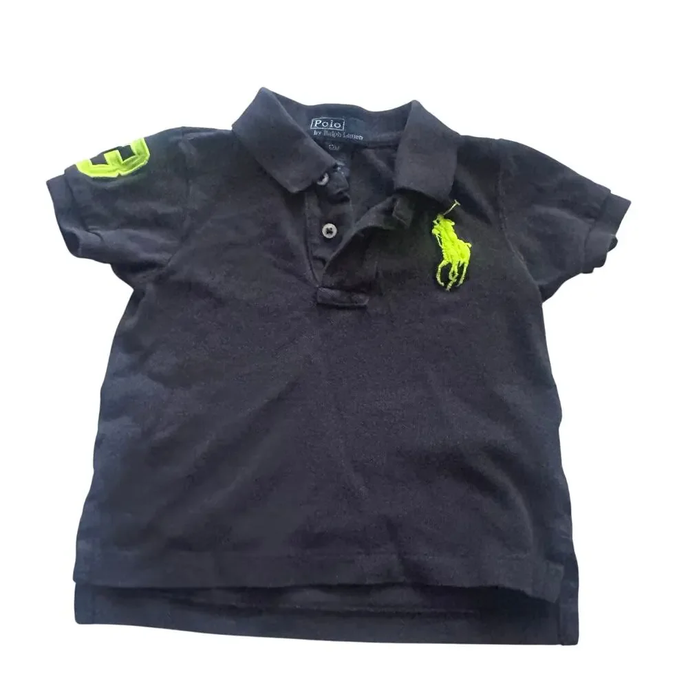 Ralph Lauren Gray Polo Shirt - 12 Months - Great Deal!